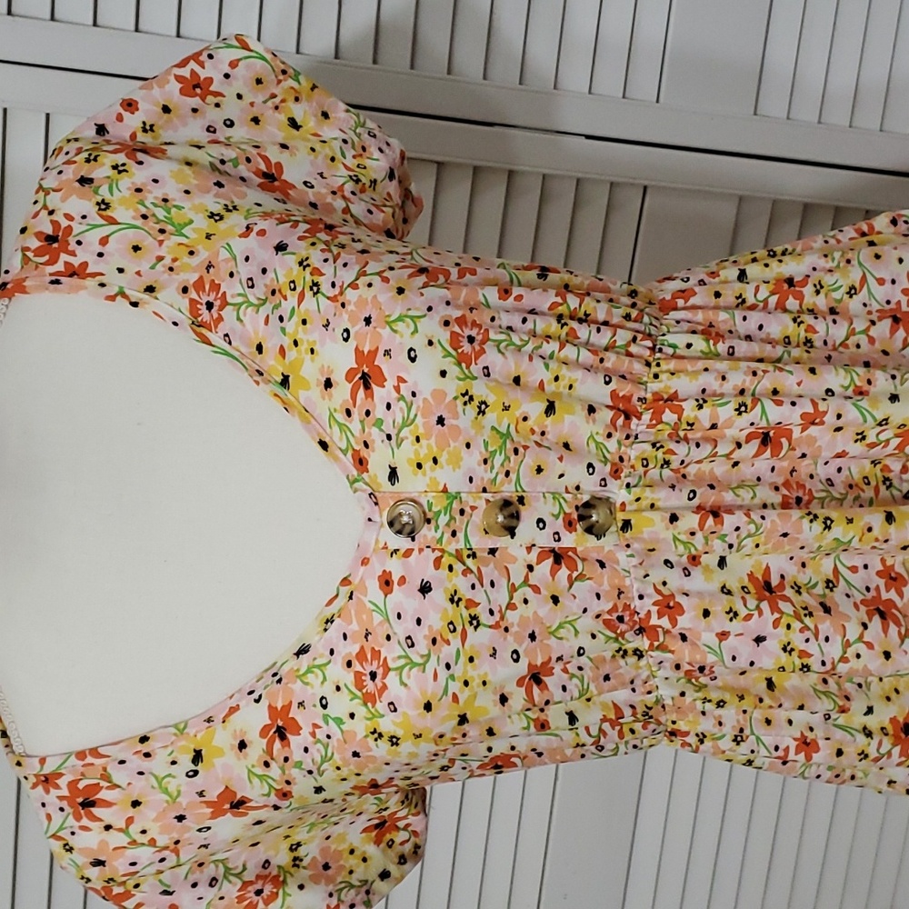 No Boundaries Floral Romantic Midi Dress, Size Juniors Large 11-13 - Picture 2 of 8